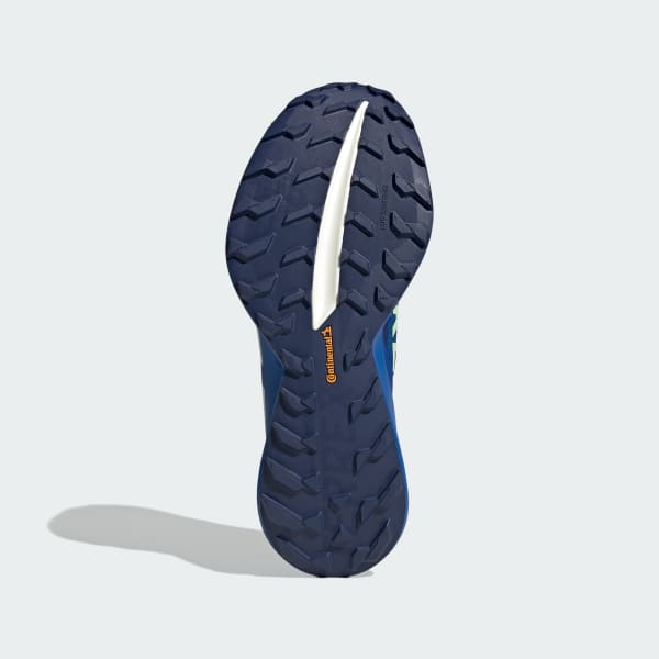 Shop adidas Terrex Agravic Speed Ultra 2 跨山越野跑鞋 藍/白/萊姆綠 JR9100