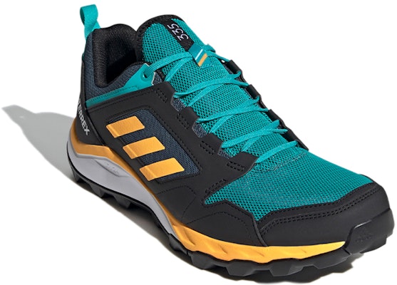 adidas Terrex Agravic Trail Running 'Hi-Res Aqua Solar Gold' Lelaki Wanita FV2418 Lookbook adidas Terrex Agravic Trail Running 'Hi-Res Aqua Solar Gold' Lelaki Wanita FV2418