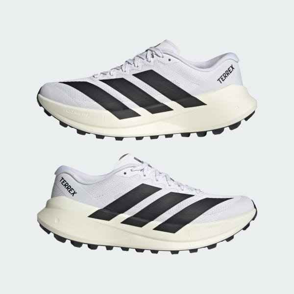 Sizing adidas Terrex Agravic Kasut Lari Jejak Putih/Hitam/Putih KH8800