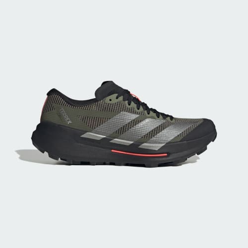 adidas Terrex Agravic TT Lightstrike Pro Trail Running Shoes Olive Strata/Iron Metallic/Solar Turbo KH7416