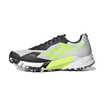 adidas Terrex Agravic Ultra Trail 'Grey Solar Yellow'