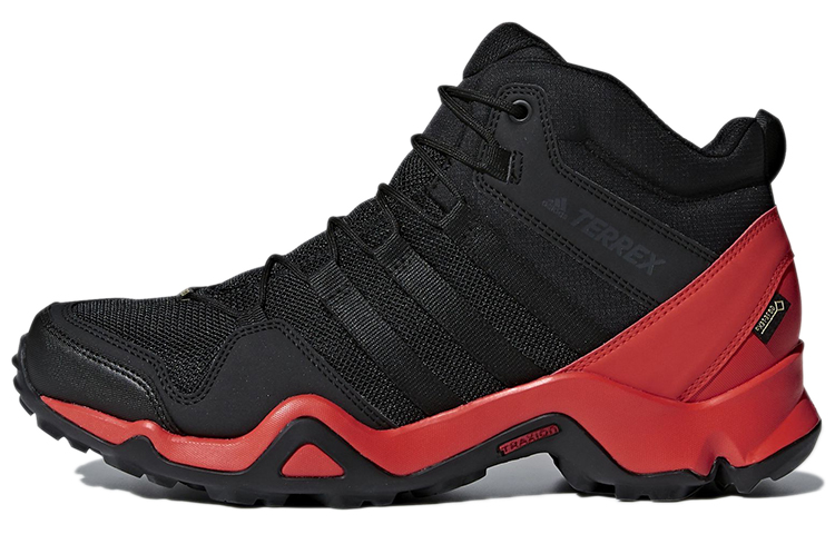 Buy adidas Terrex AX2R Mid GTX 舒適耐磨 高筒戶外功能鞋 黑紅色