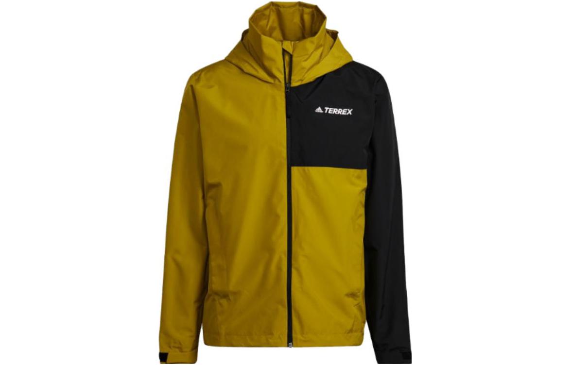 adidas Terrex Black Hooded Waterproof Windbreaker Jacket HI1626