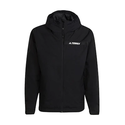adidas Terrex Black Logo Hooded Zip-Up Jacket GT3040