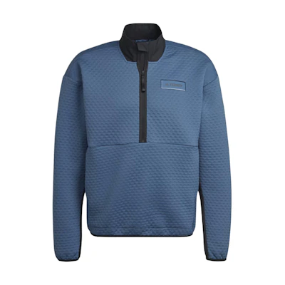 adidas Terrex Blue Half-Zip Fleece Pullover Jacket HH9249