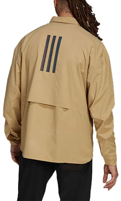 adidas Terrex C Myshelter 條紋印花Logo襯衫外套 卡其色 H48571 Lookbook adidas Terrex C Myshelter 條紋印花Logo襯衫外套 卡其色 H48571