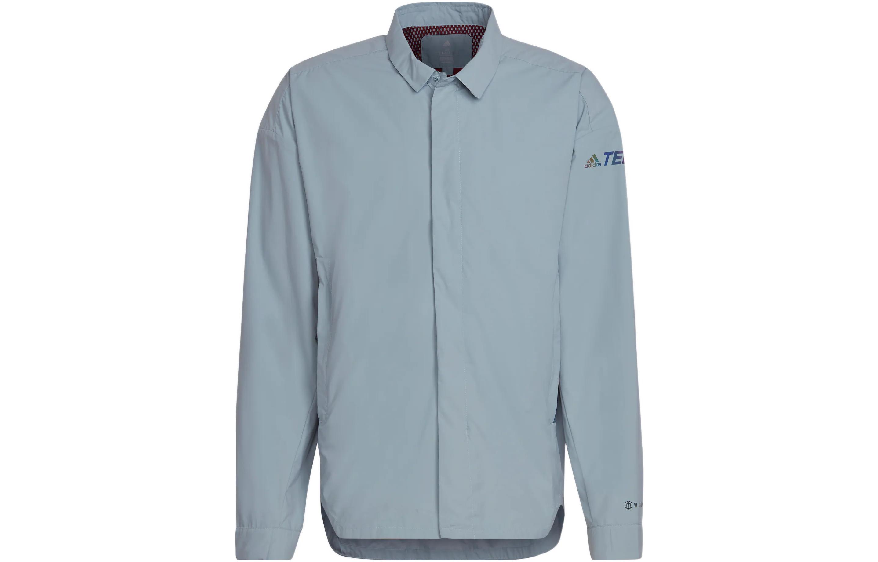 adidas Terrex C Myshelter WR Logo Striped Printed Jacket - H65696