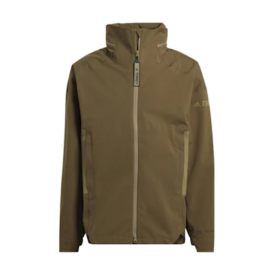 adidas Terrex C MyshelterR Windproof Waterproof Outdoor Jacket Olive Green Men H65698