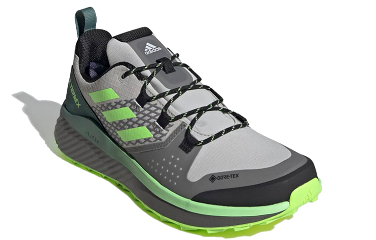 Lookbook adidas Terrex Folgian Hiker Gore-Tex ''Grau Grün'' FW8688
