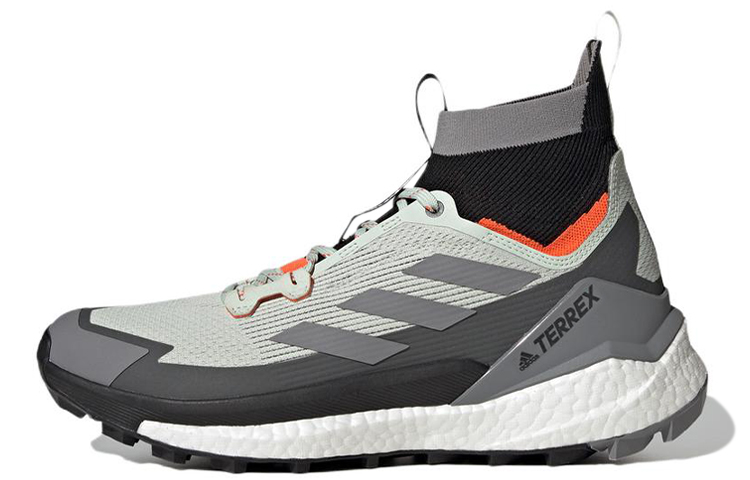 adidas TERREX FREE HIKER 2.0 Outdoor Hiking Shoes Grey Black Mid-Top GZ0682 (Shoes)