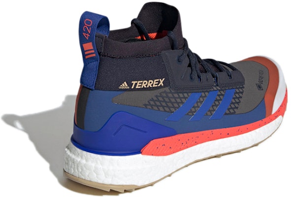 adidas Terrex Free Hiker Gore-Tex 'Grey Bold Blue' FZ3368 Shop adidas Terrex Free Hiker Gore-Tex 'Grey Bold Blue' FZ3368
