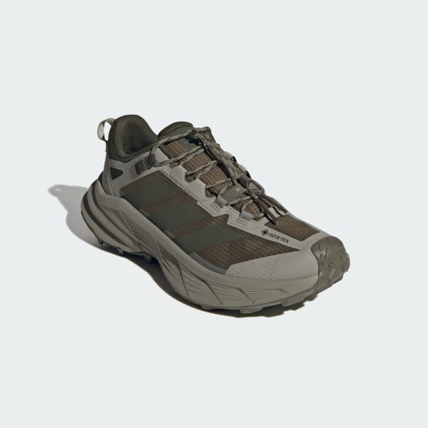 Shop adidas Terrex Free Hiker SL GORE-TEX 登山鞋 男款 橄欖綠/夜卡其/銀石灰 KJ4433