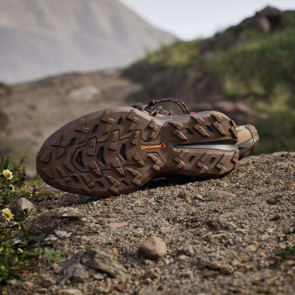 Shop adidas Terrex Free Hiker SL GTX Kasut Hiking Lelaki Earth Strata/Beige/Pure Teal KJ4429