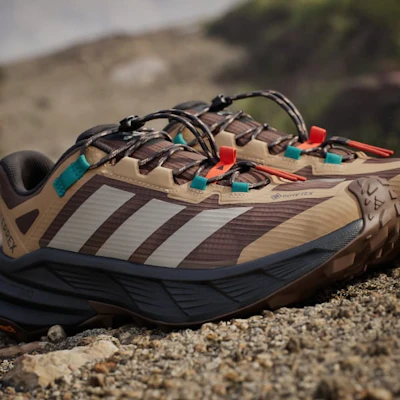 adidas Terrex Free Hiker SL GTX Kasut Hiking Lelaki Earth Strata/Beige/Pure Teal KJ4429 1
