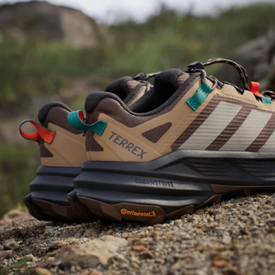 adidas Terrex Free Hiker SL GTX Kasut Hiking Lelaki Earth Strata/Beige/Pure Teal KJ4429 2