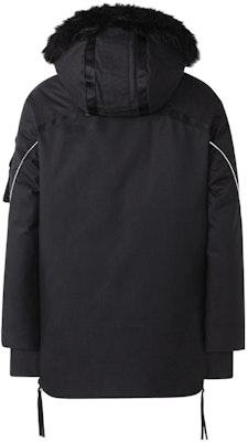 adidas Terrex FW22 Black Parka Down Jacket with Fur Hood and Logo Embroidery Unisex HM9698 Lookbook adidas Terrex FW22 Black Parka Down Jacket with Fur Hood and Logo Embroidery Unisex HM9698