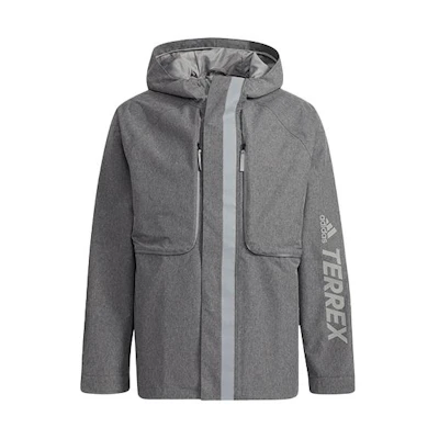adidas Terrex Fwa HD Stretch Colorblock Hoodie Jacket Unisex - Grey H13830