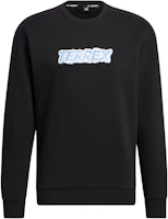 adidas Terrex GFX Crew Sweat Pullover Black - Unisex Letter Print Sweater HM9700 adidas Terrex GFX Crew Sweat Pullover Black - Unisex Letter Print Sweater HM9700