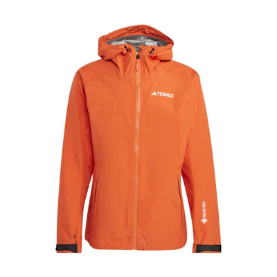 adidas Terrex Half-Zip Rain Jacket - Semi-Impact Orange HN2909