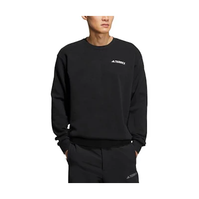 adidas Terrex Logo Crewneck Sweatshirt Unisex Black lC4475