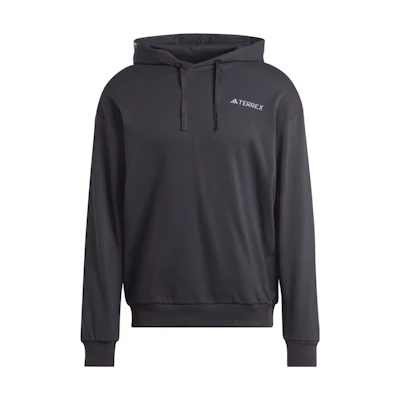 adidas Terrex Logo Hoodie Black Pullover Long-Sleeve Sweatshirt IB6565