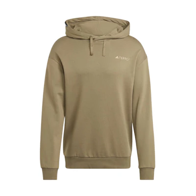 adidas Terrex Logo Hoodie Olive Green Pullover Long Sleeve IN4716