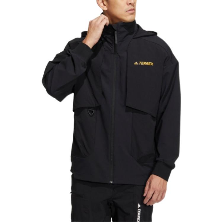 Order adidas Terrex Logo Outdoor Utility Jacket Black - Unisex HN2027