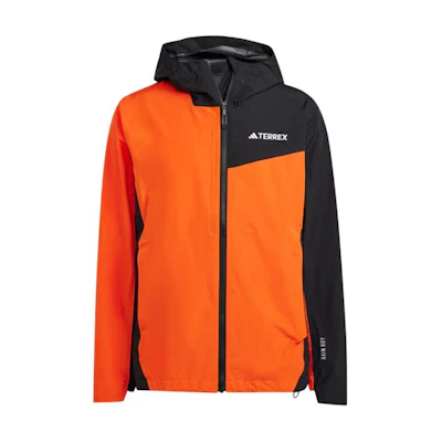 adidas Terrex Multi 25L RAINRDY Hooded Rain Jacket Colorblock Orange IP1427