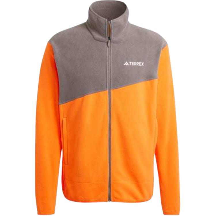 adidas Terrex Multi Full-Zip Fleece Jacket Retro Sport Orange Colorblock IZ3293
