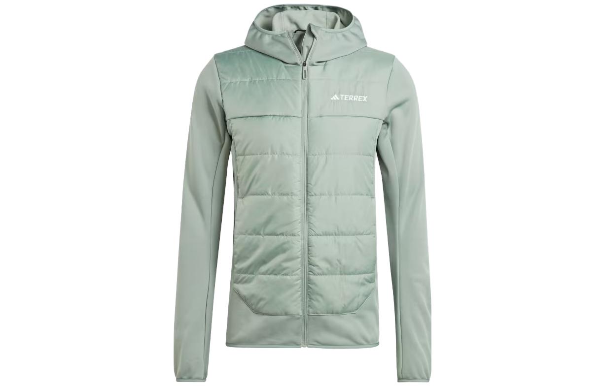 adidas Terrex Multi Hybrid Insulated Hooded Jacket Light Green Hoodie IM8107