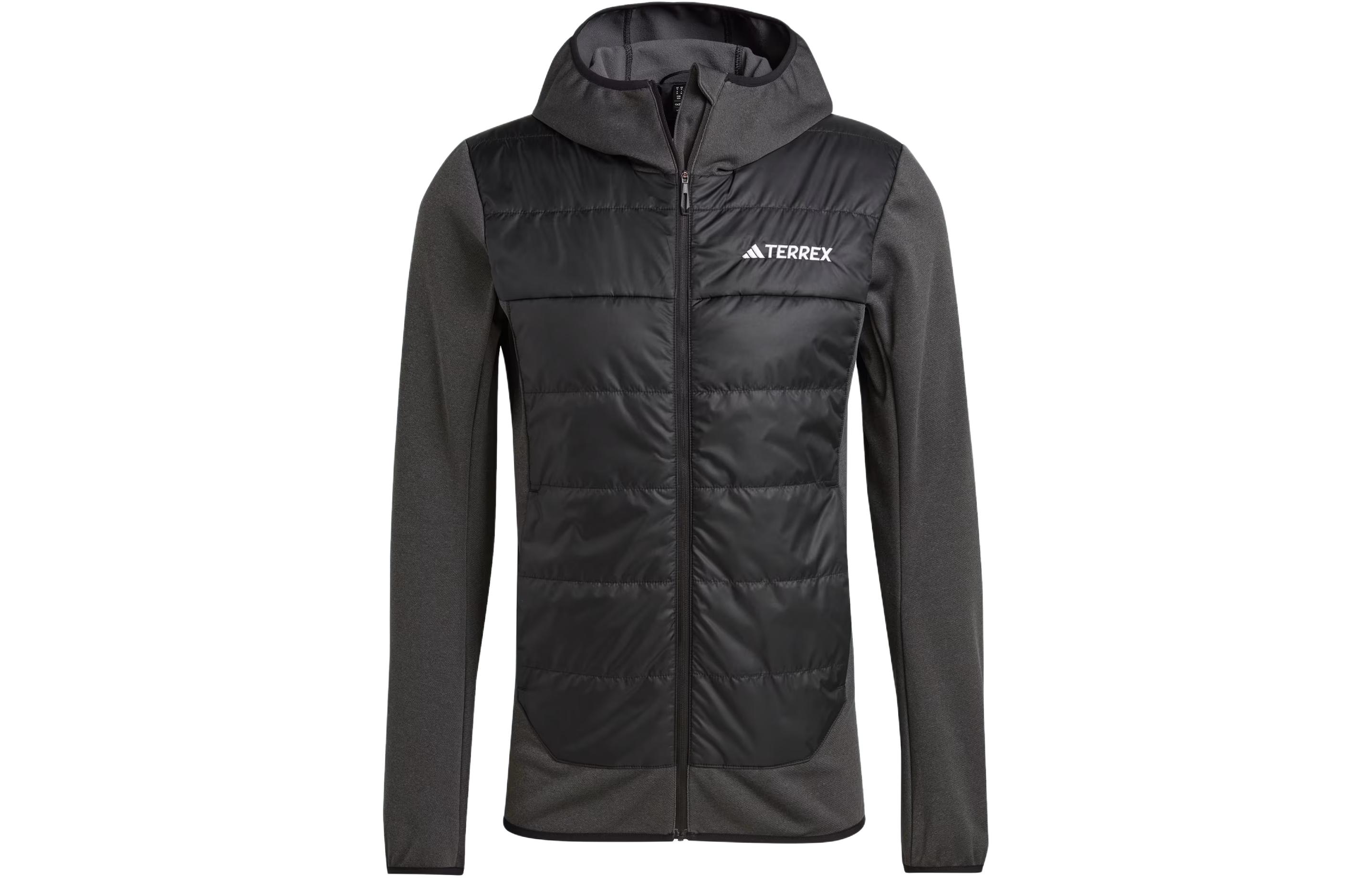 adidas Terrex Multi Hybrid Insulated Hooded Jacket Black Long Sleeve IR7883