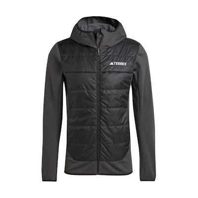 adidas Terrex Multi Hybrid Insulated Hooded Jacket Black Long Sleeve IR7883