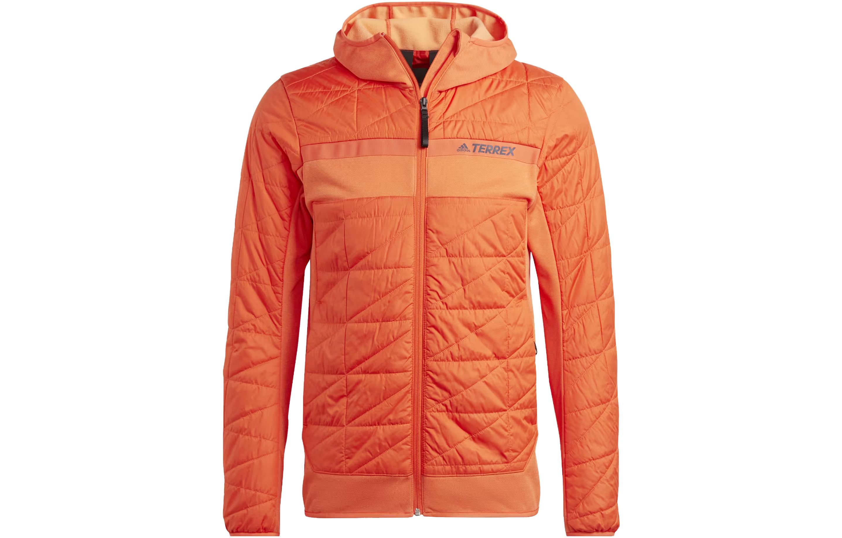 adidas Terrex Multi Hybrid Insulated Jacket Orange - Outdoor Hooded Coat HS9690