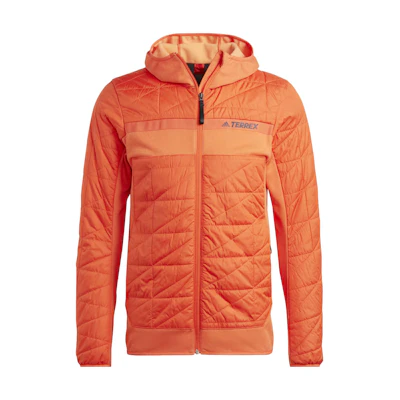 adidas Terrex Multi Hybrid Insulated Jacket Orange - Outdoor Hooded Coat HS9690