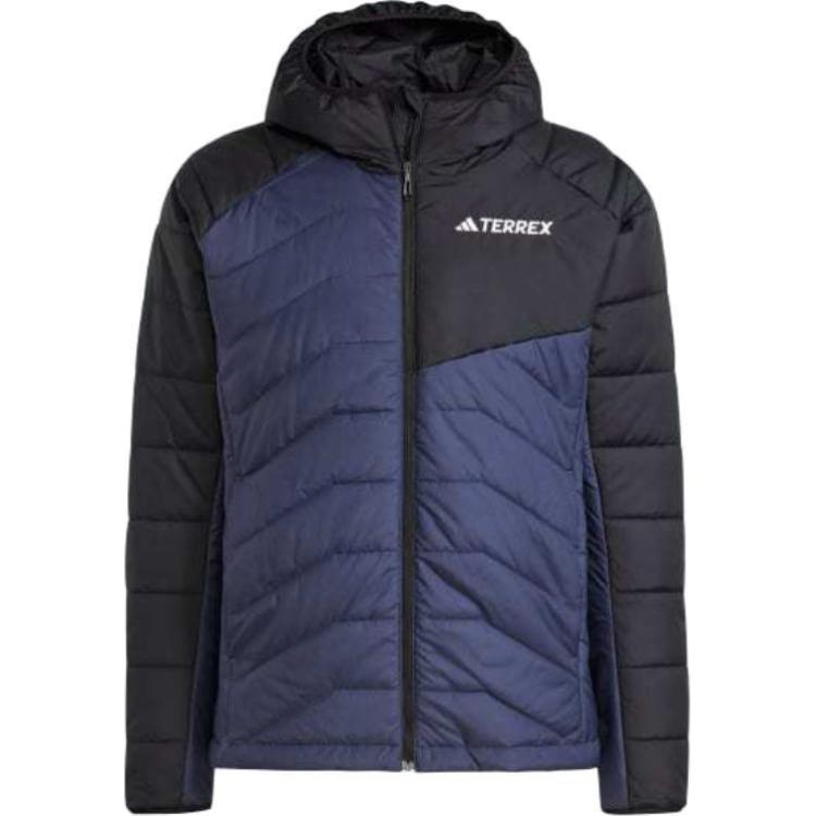 adidas Terrex Multi Insulated Hooded Jacket Black/Blue Unisex Full-Zip IM7680
