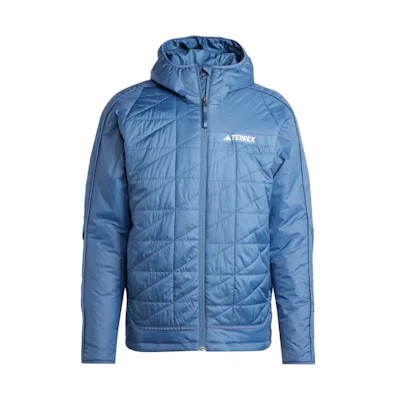 adidas Terrex Multi Insulation Hooded Jacket Blue Long Sleeve Casual Wear IB4189