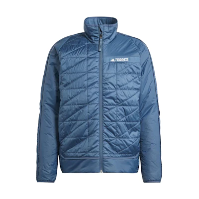 adidas Terrex Multi Insulation Jacket Iron Blue High Neck Logo Jacket IB4186