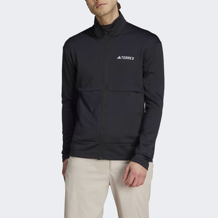 Lookbook adidas Terrex Multi Light Fleece Full-Zip Jacket Black Outdoor Jacket IB1818
