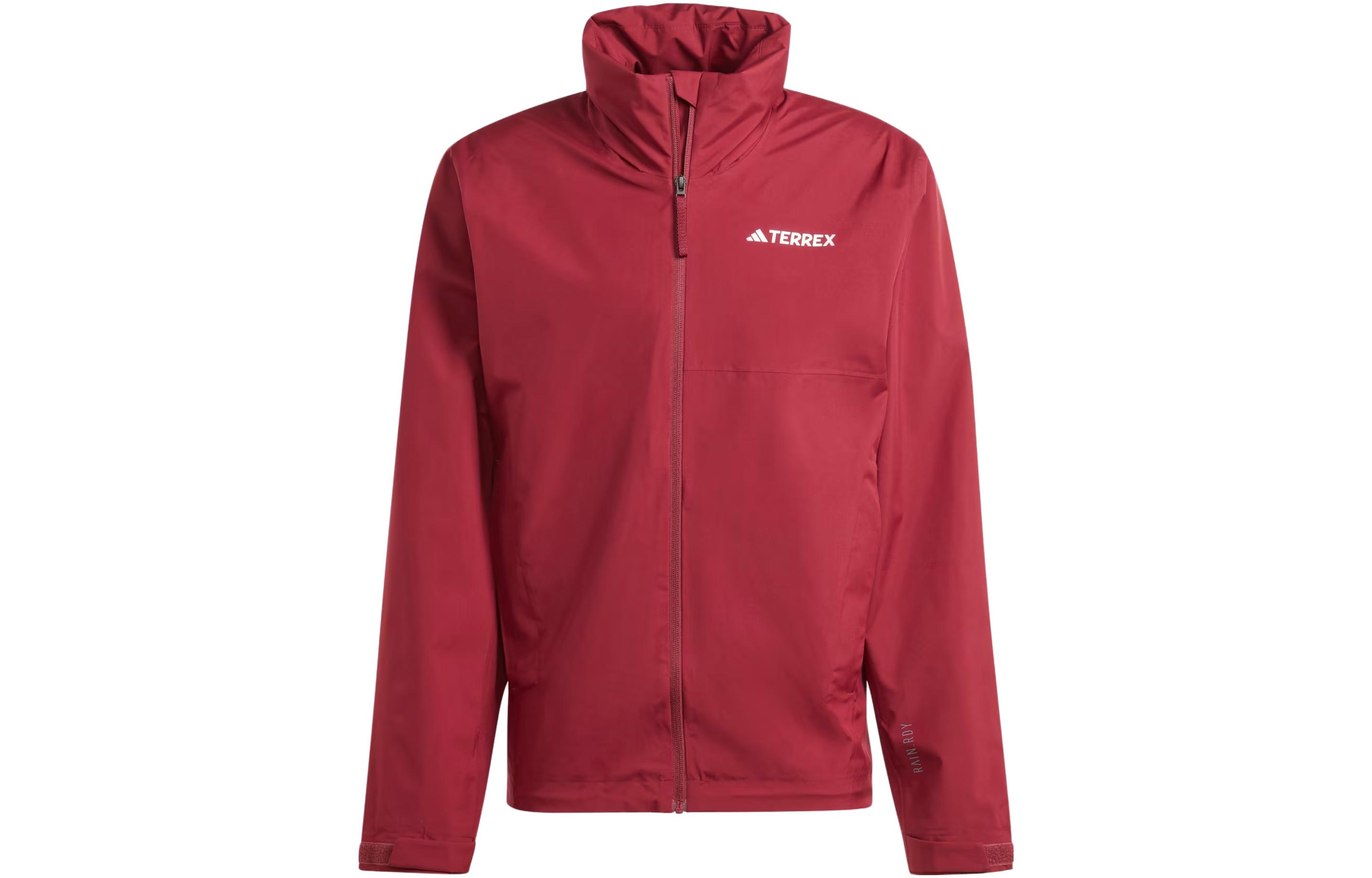 adidas Terrex Multi RAINRDY 2-Layer Rain Jacket Shadow Red Jacket IA1815