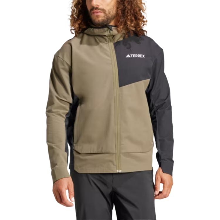 Lookbook adidas Terrex Multi Softshell High-Neck Jacket Olive Green Outdoor Wear IX1488