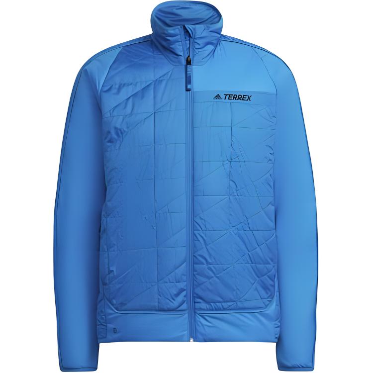 adidas Terrex Multi Synthetic Insulated Jacket Blue Full-Zip Collared Coat H53415