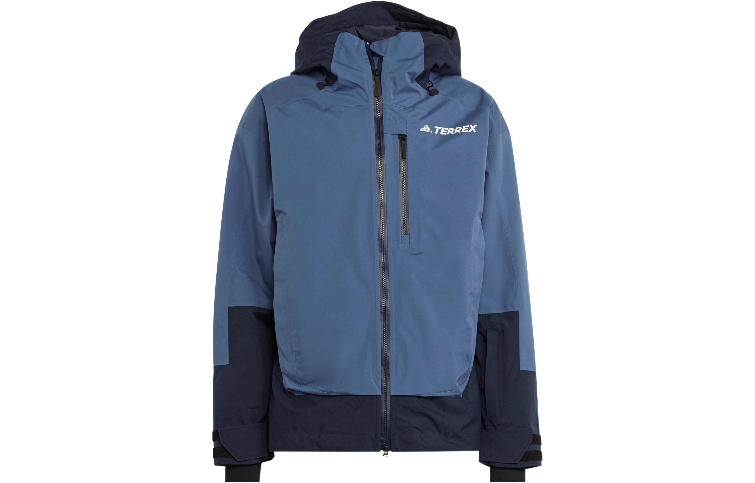 adidas Terrex Mys In Jack2l  Waterproof Hooded Jacket Blue Striped Print HI5516