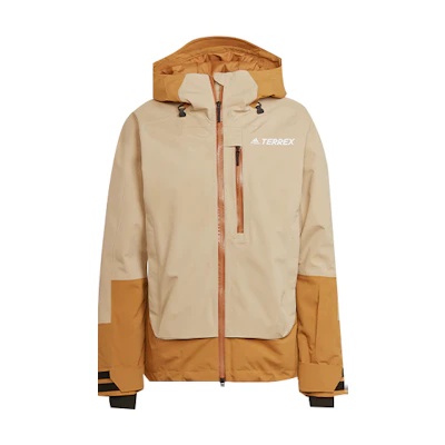 adidas Terrex Mys In Jkt2L Yellow Winter Hooded Snow Jacket GT2803