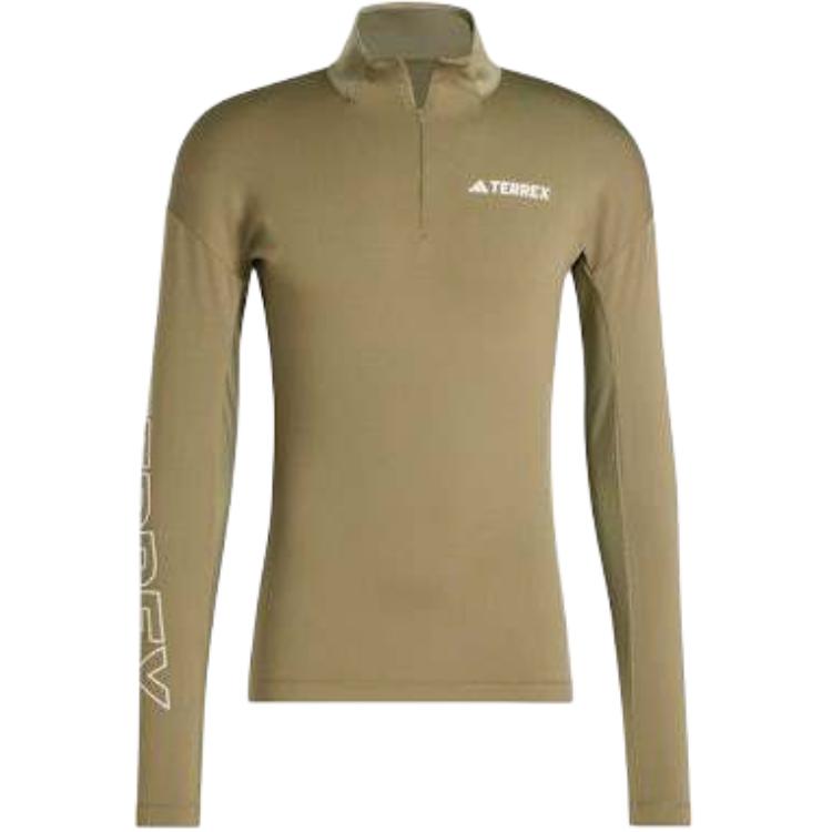 adidas Terrex Olive Green Long-Sleeve Logo Sweatshirt IW9199