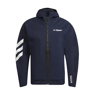 adidas Terrex Outdoor Hooded Jacket - Navy Blue GV4359