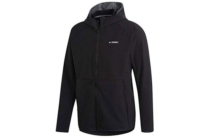 adidas Terrex Outdoor Logo Hooded Jacket Black FT7225