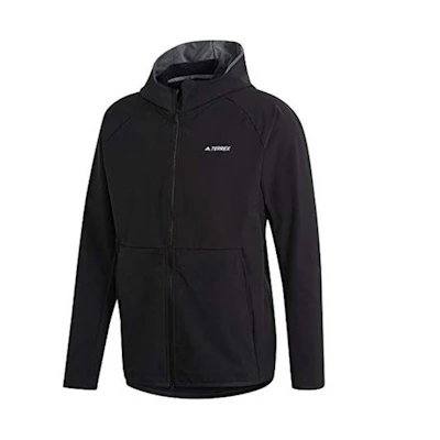 adidas Terrex Outdoor Logo Hooded Jacket Black FT7225