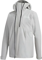 adidas Terrex Primeknit Waterproof Jacket Men’s Light Grey Hooded Outdoor Coat FT6874 adidas Terrex Primeknit Waterproof Jacket Men’s Light Grey Hooded Outdoor Coat FT6874