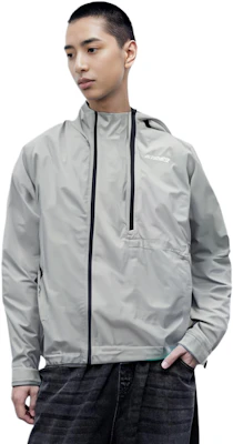 阿迪达斯Terrex男款防水连帽户外外套浅灰色Primeknit夹克 FT6874 Details for 阿迪达斯Terrex男款防水连帽户外外套浅灰色Primeknit夹克 FT6874