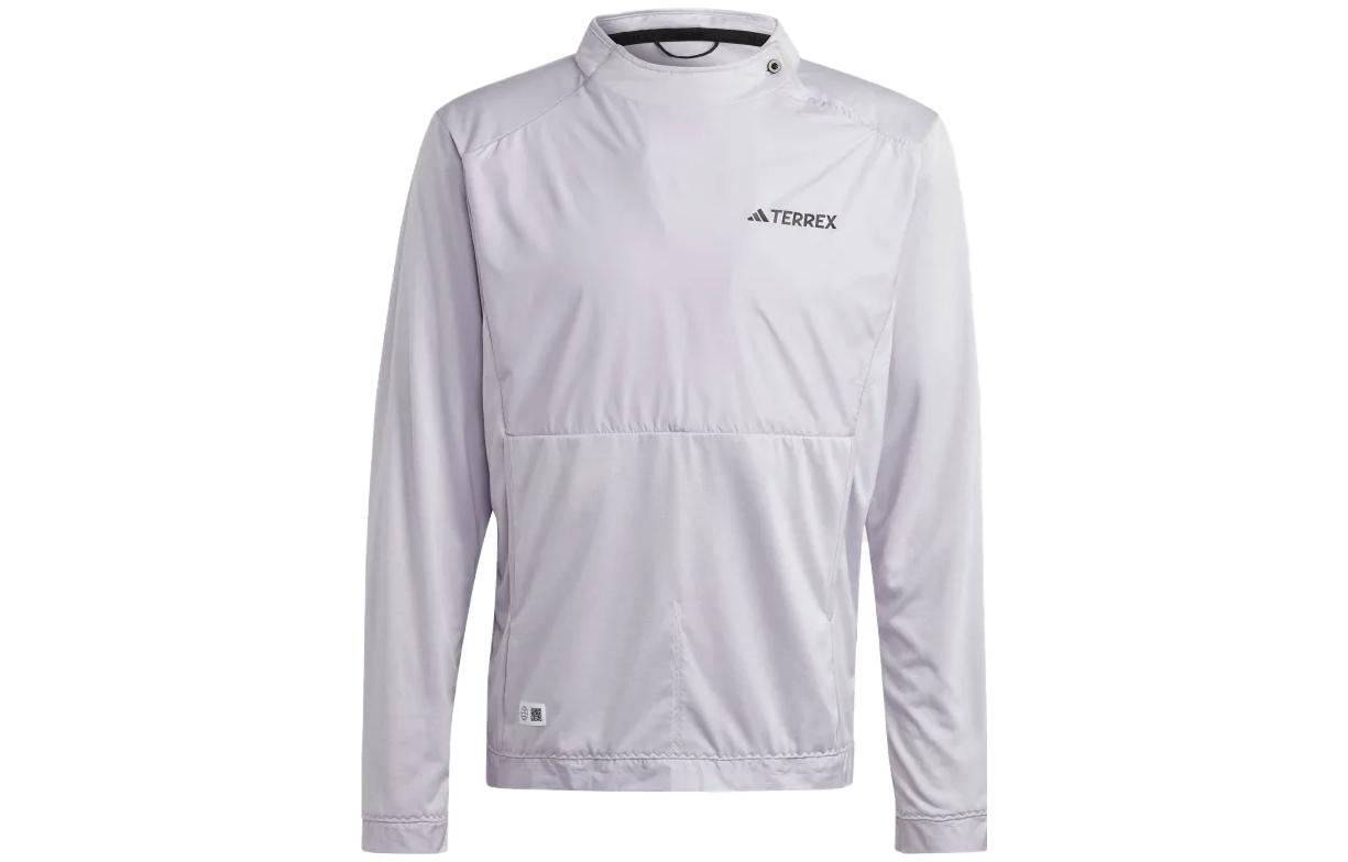 adidas Terrex Pullover Hoodie with Logo Print White HN2927